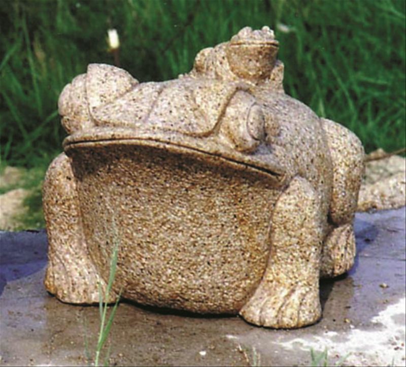 親子かえる 錆 | 造園資材館