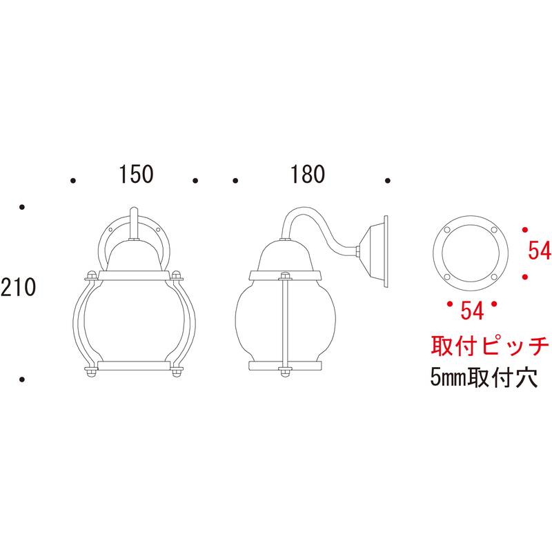 ポーチライト キャニム 真鍮古色 | 造園資材館