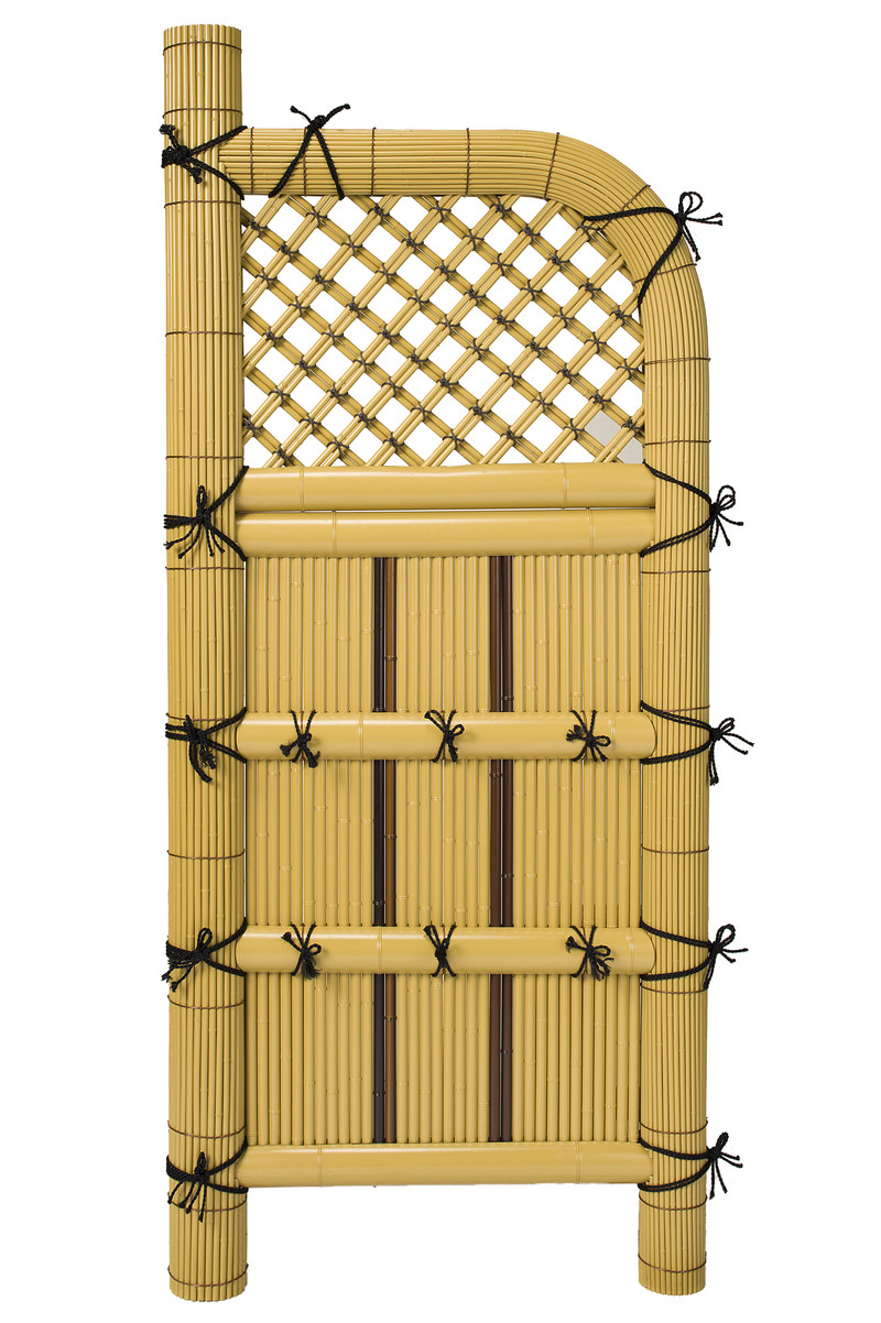 プラ玉袖垣(DXタイプ) 黄 | 造園資材館