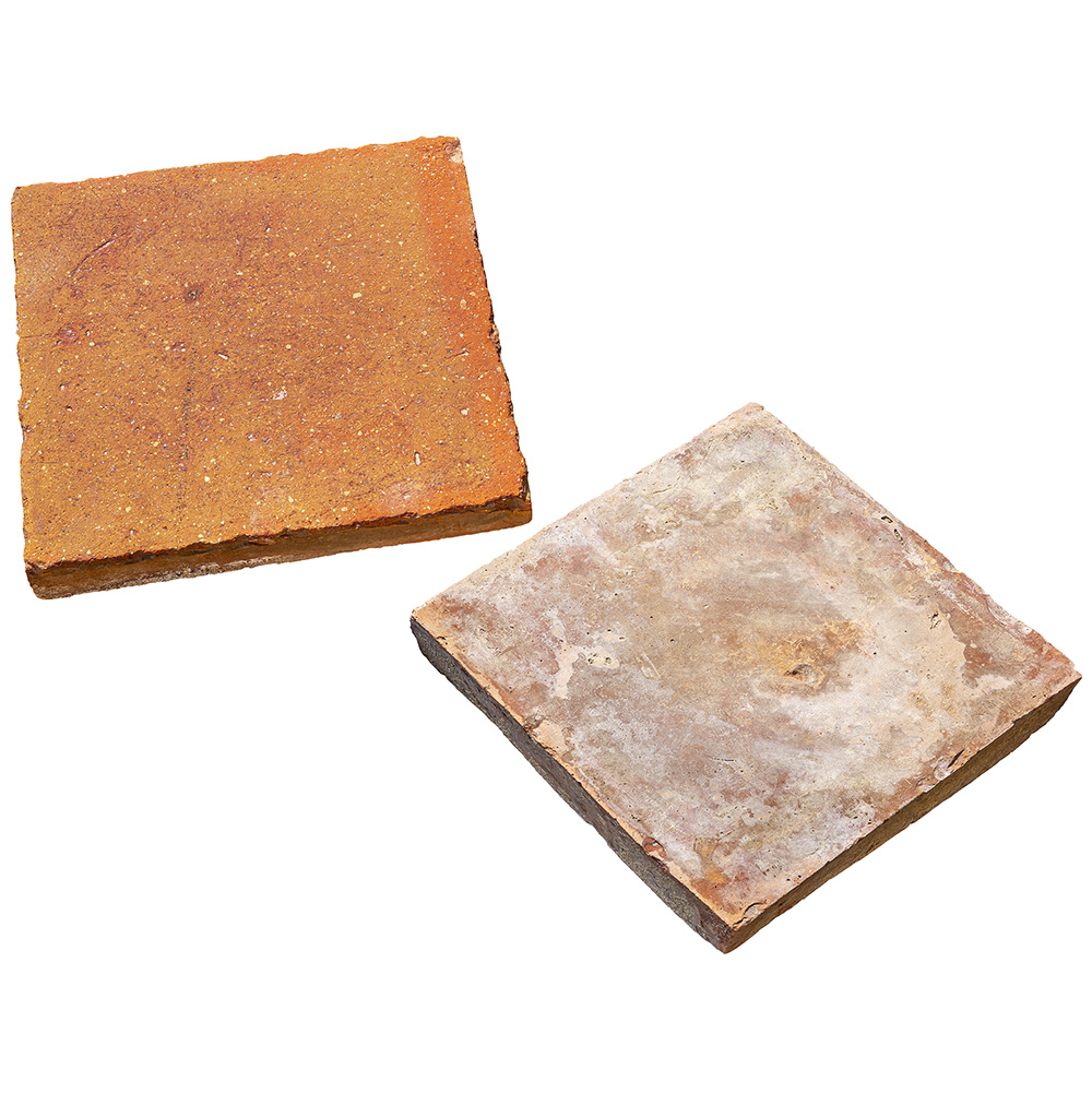 アンティーク テラコッタタイル オレンジ レッド | 造園資材館