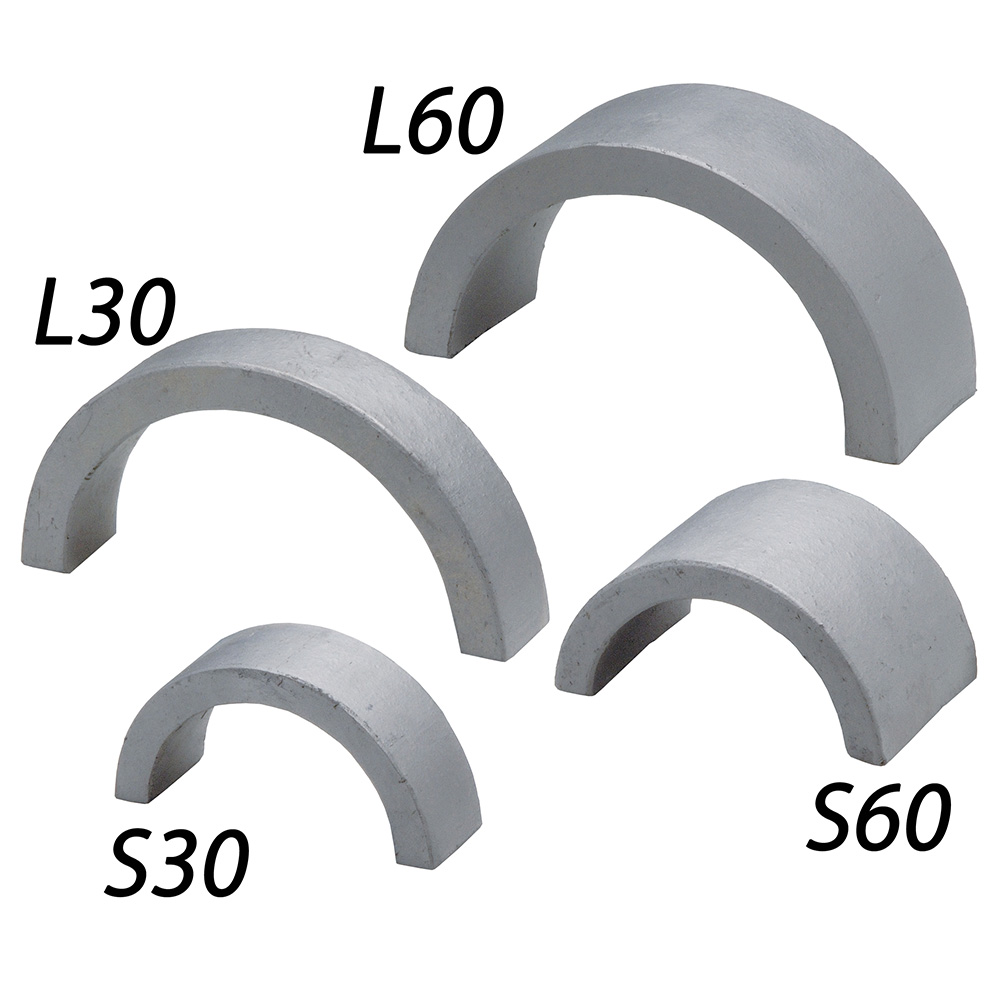 三州 いぶし遊瓦 半円形 | 造園資材館